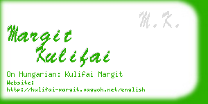 margit kulifai business card